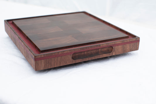 Purple river end grain cutting  board